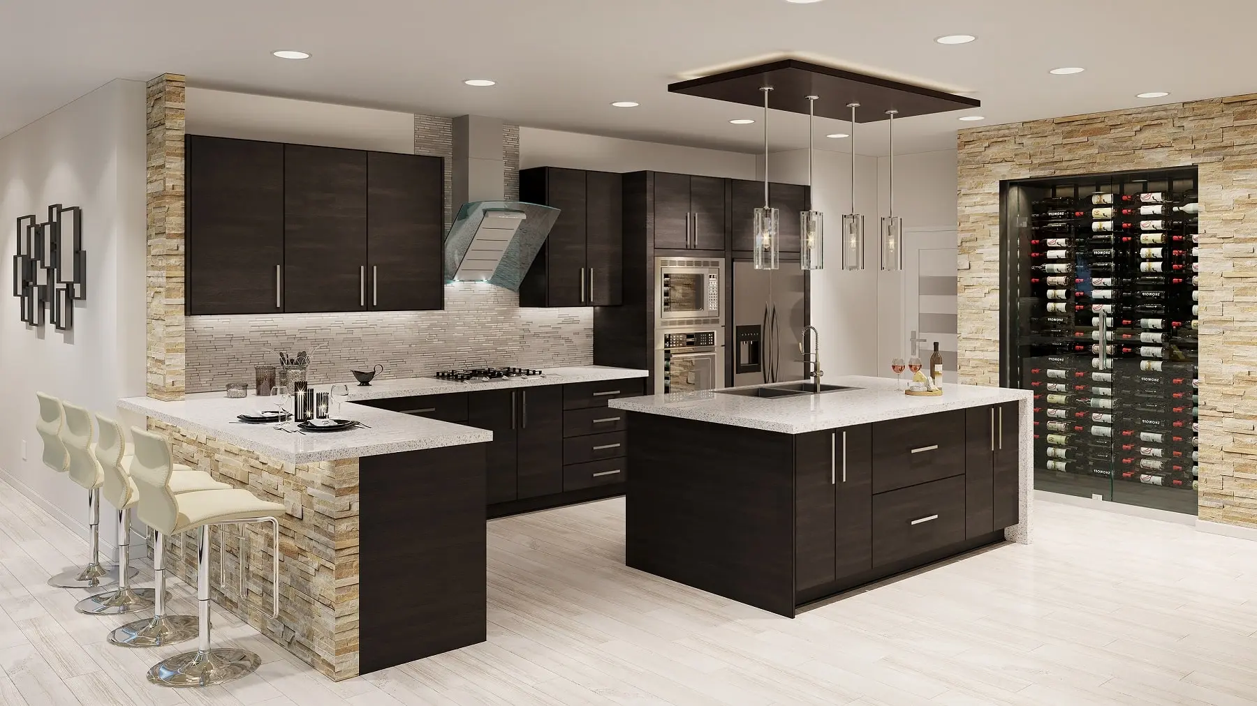 Contemporary kitchen design cabinets